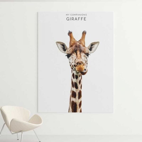 Affiche girafe