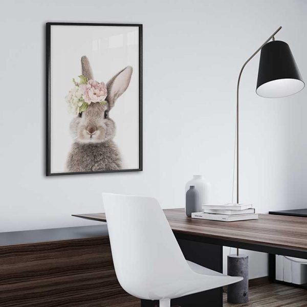 tableau photo scandinave lapin