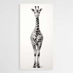 tableau dessin girafe