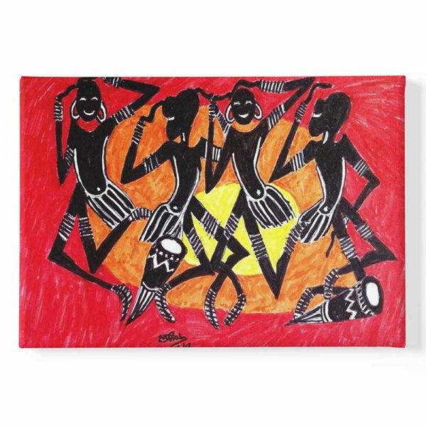 Tableau sur toile tribu africaine