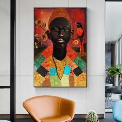 Peinture homme africain