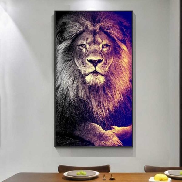 Tableau lion design