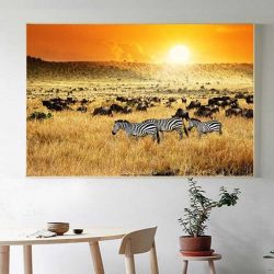 Tableau paysage africain