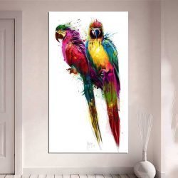 Tableau perroquet en couleur