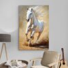 peinture cheval blanc decoration moderne