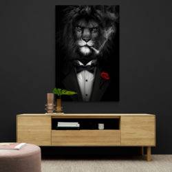 tableau decoration lion mafia