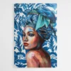 tableau femme bleue 1