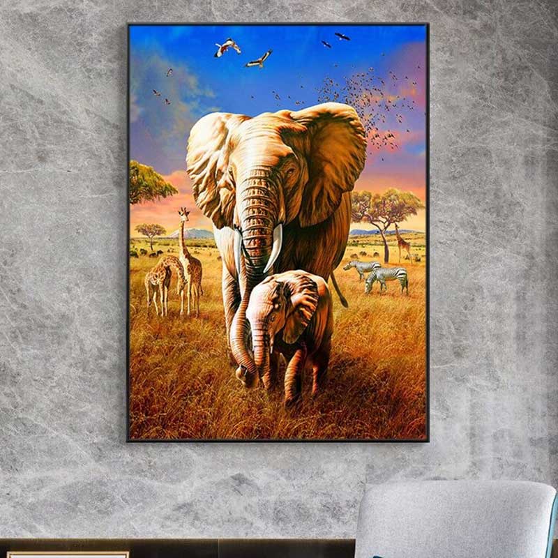 Peinture et décoration éléphant