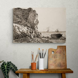 Cliffs and Sea Sainte Adresse Monet 1