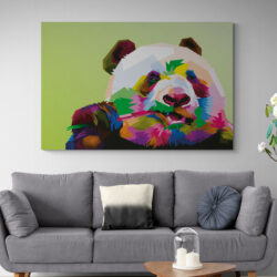 Tableau panda pop art