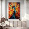 Tableau peinture danseuse moderne