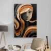 tableau visage femme abstrait decoration moderne