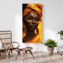 Tableau africaine jaune cosy