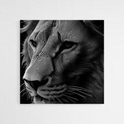 Tableau lion art digital