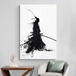 Tableau peinture Ninja deco minimaliste