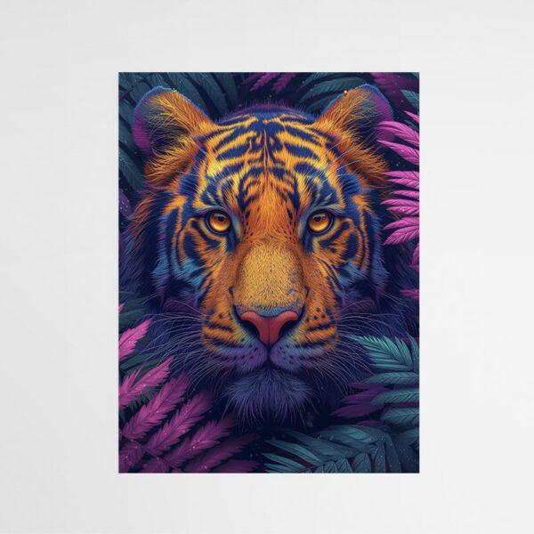 Tableau tigre violet