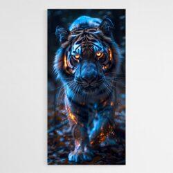 Tableau tigre yeux lumineux