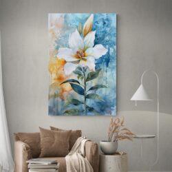 tableau fleur aquarelle decoration