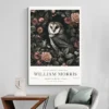 Affiche William Morris Chouette deco minimaliste 1.webp