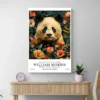 Affiche William Morris Panda Fleurs mur clair 1.webp