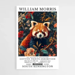 Affiche William Morris Panda Roux 1 1.webp