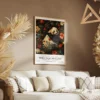 Affiche William Morris Panda salon taupe 1.webp