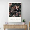 Affiche William Morris Renard Gris mur clair 1.webp