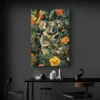 Tableau William Morris Koala salon noir 1.webp