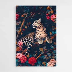 Tableau William Morris Leopard Fleurs 1 1.webp