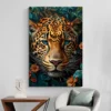 Tableau William Morris Leopard deco minimaliste.webp