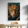 Tableau William Morris Leopard salle a manger.webp
