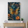 Tableau William Morris Papillon Dore mur clair 1.webp
