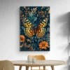 Tableau William Morris Papillon Dore salle a manger 1.webp