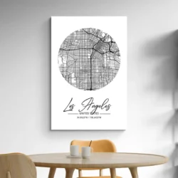 affiche carte los angeles salle a manger 1.webp