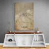 affiche carte vintage calais france mur gris 1.webp