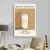 affiche ingredients white russian decoration moderne 1.webp