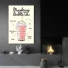 affiche strawberry bubble tea salon noir 1.webp