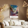 affiche voyage marrakesh salon taupe 1.webp