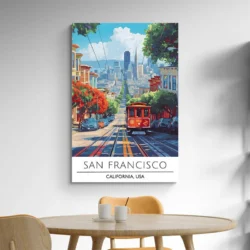affiche voyage san francisco salle a manger 1.webp