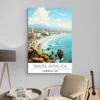 affiche voyage santa monica decoration moderne 1.webp