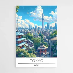 affiche voyage tokyo japon 1 1.webp