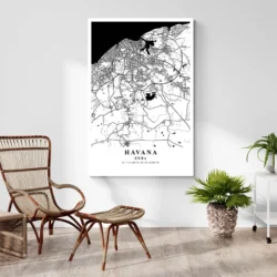 poster carte havana cuba decoration contemporaine 1.webp