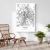 poster carte rome italy decoration contemporaine 1.webp