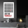 tableau motivation be yourself salon noir 1.webp