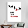tableau motivation dare to be different deco minimaliste 1.webp