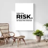 tableau motivation take the risk decoration contemporaine 1.webp