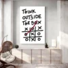 tableau motivation think outside the box deco moderne 1.webp