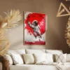 Tableau Cosmonaute Street Art salon taupe 1.webp