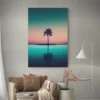 Tableau palmier nuit decoration 1.webp