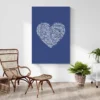 tableau abstrait coeur decoration contemporaine 1.webp